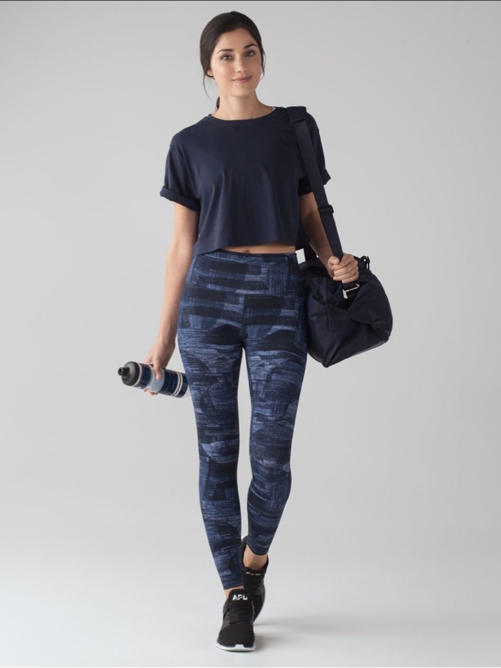 Lululemon Wunder Under Hi-Rise Tight 28" Size 6 Luxtreme Navy Multi - Picture 2 of 11